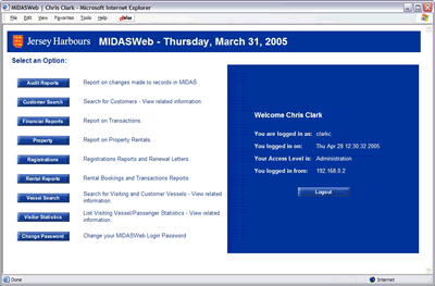 MIDASWeb - Customised PacsoftMMS Web based reporting